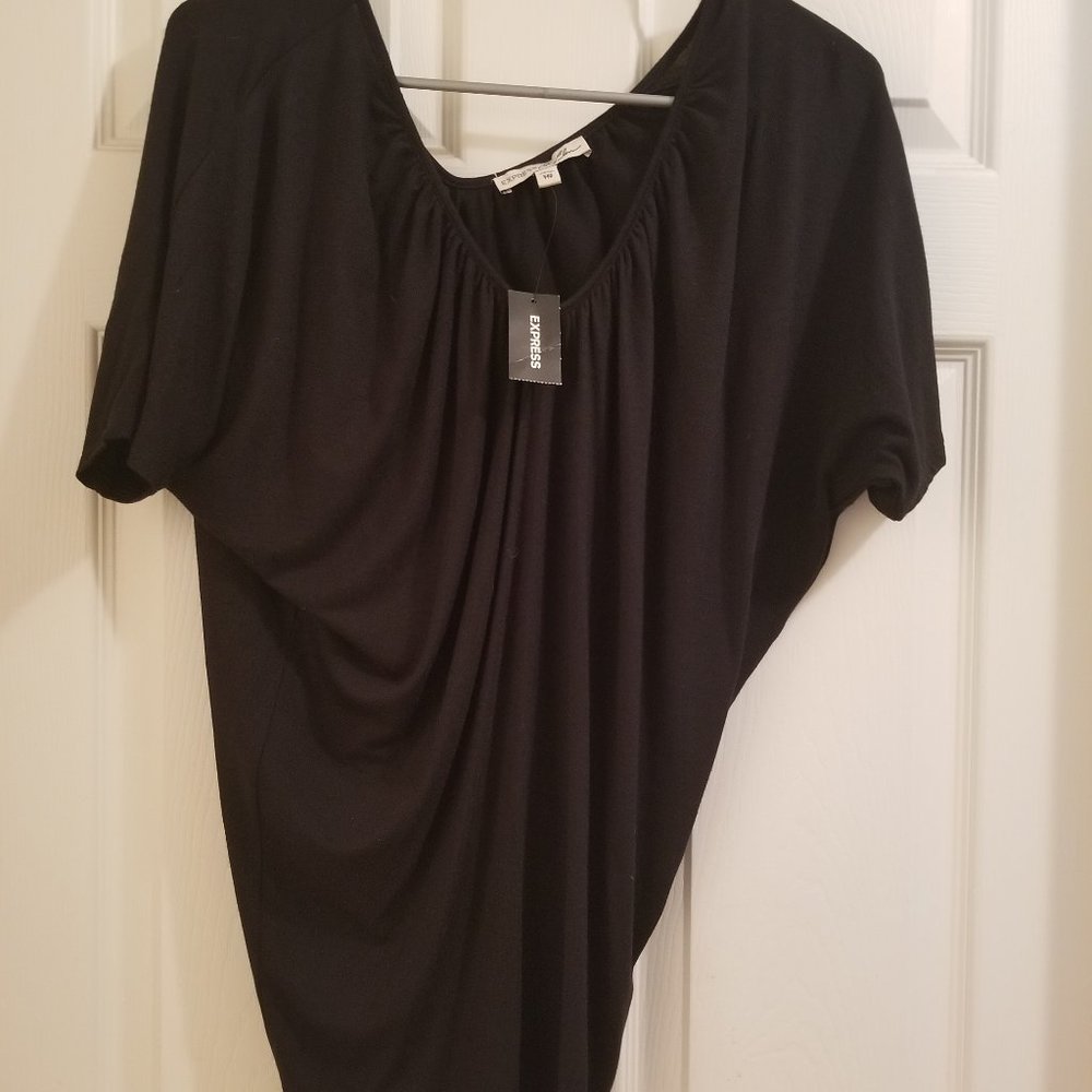 Express Black V neck top